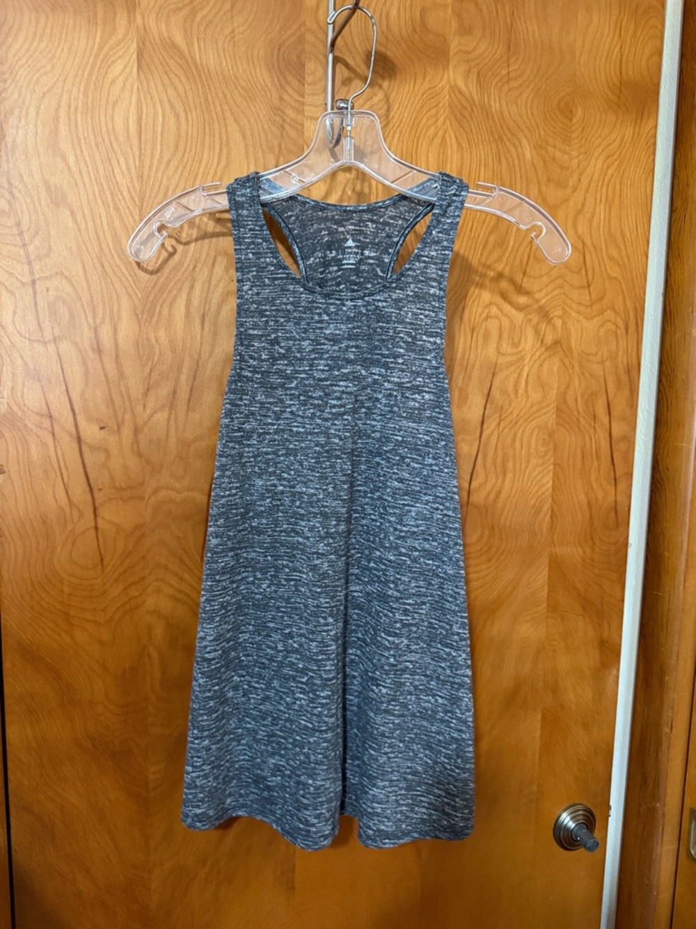 Adidas climate Heathered Gray Racerback muscle Tank size large